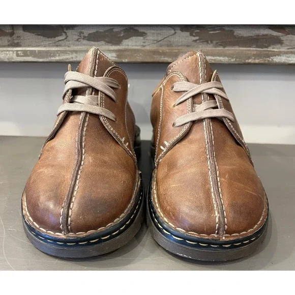 Dr. Martens 11232 Lace Up Split Toe Oxford Brown Leather Shoes Men's Size 10 US - Picture 5 of 9